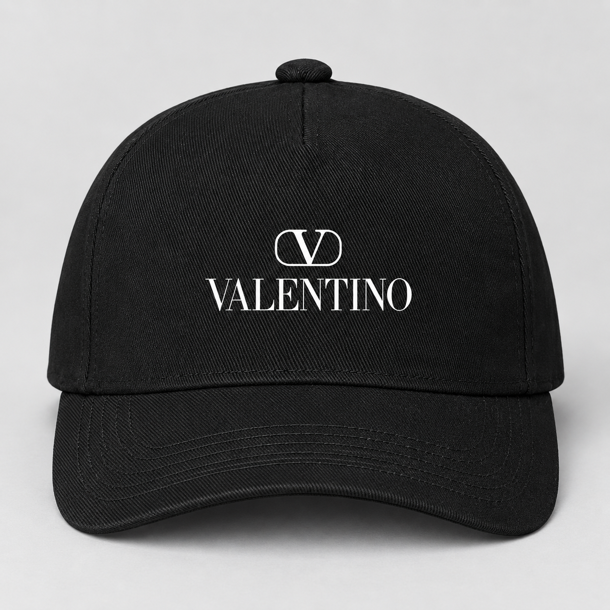Valentino Dad Baseball Cap Hat | Color: Black | View 5