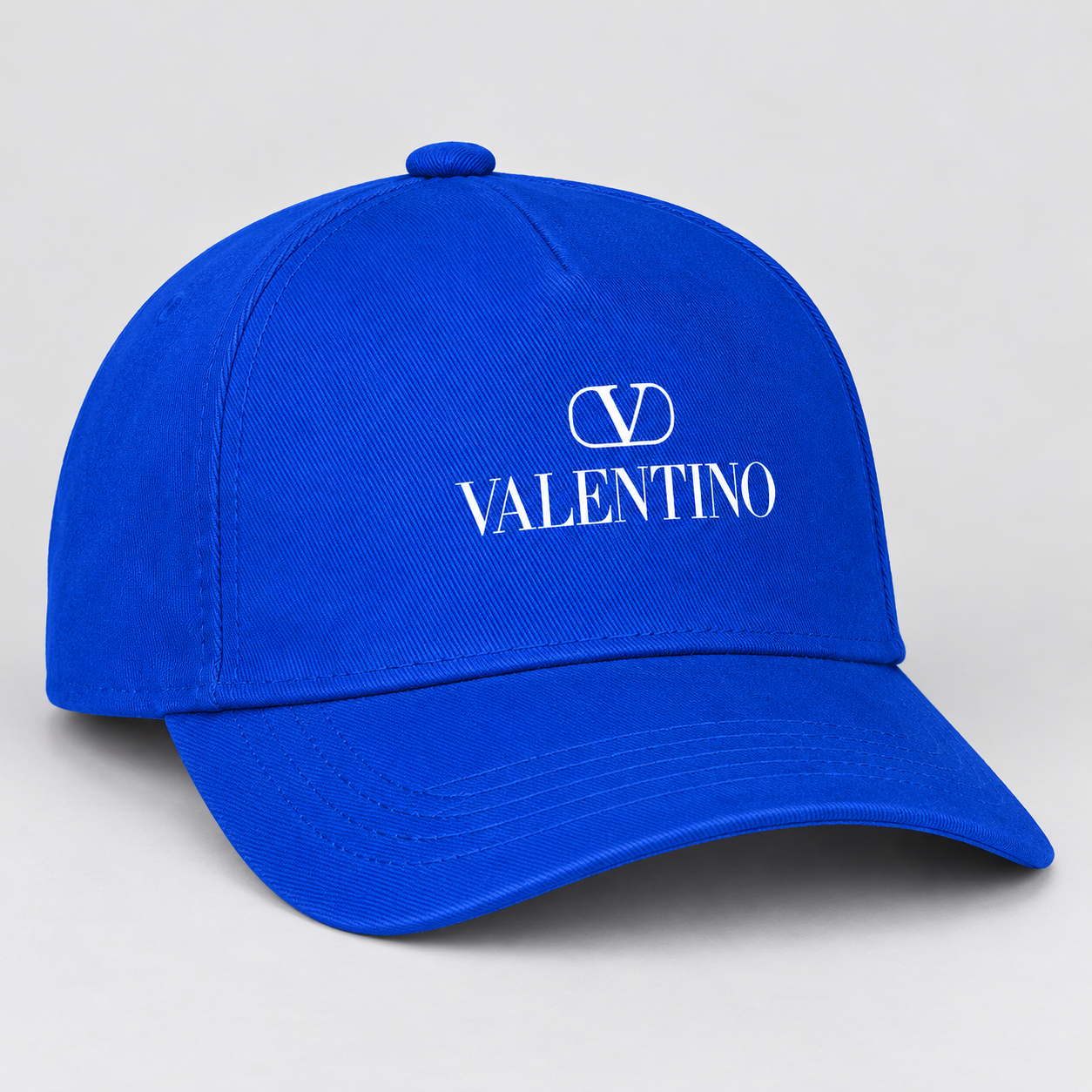 Valentino Dad Baseball Cap Hat | Color: Blue | View 2