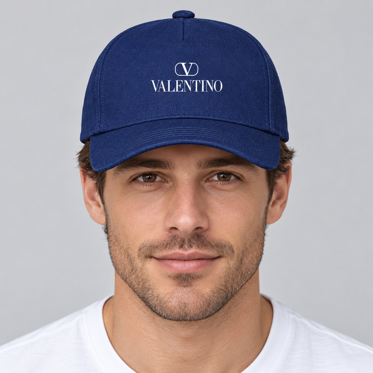 Valentino Dad Baseball Cap Hat | Color: Navy | View 3