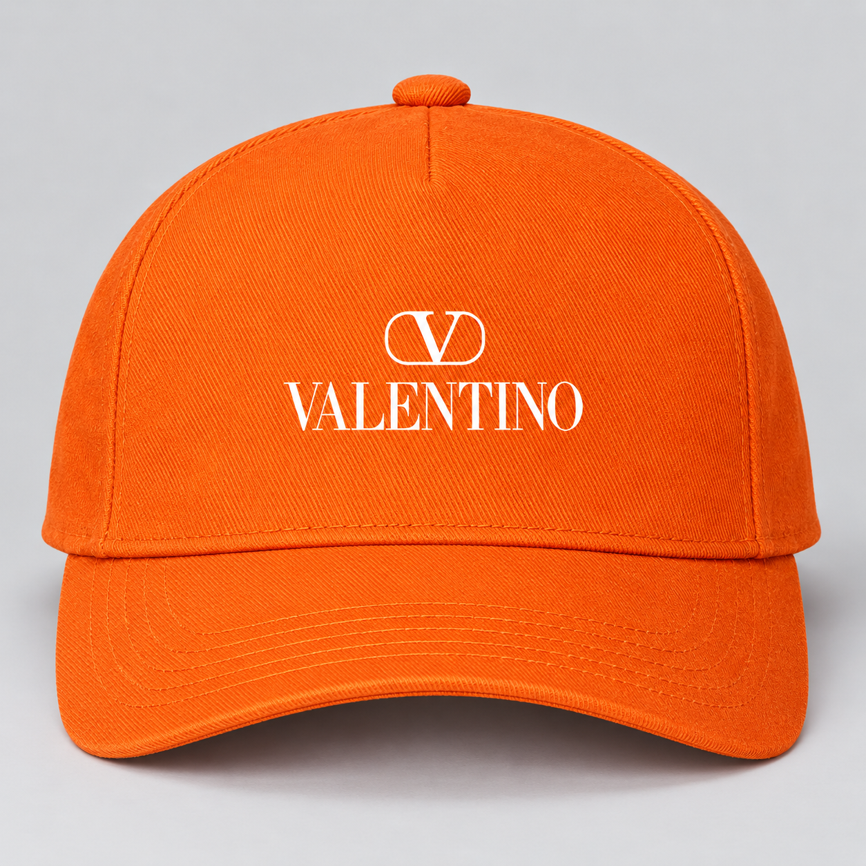 Valentino Dad Baseball Cap Hat | Color: Orange | View 4
