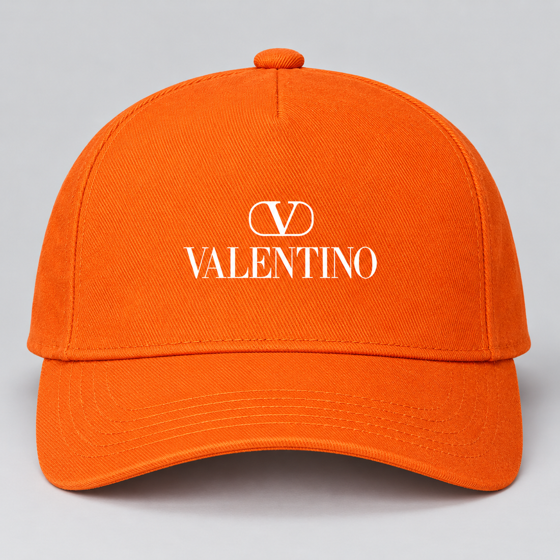 Valentino Dad Baseball Cap Hat | Color: Orange | View 4