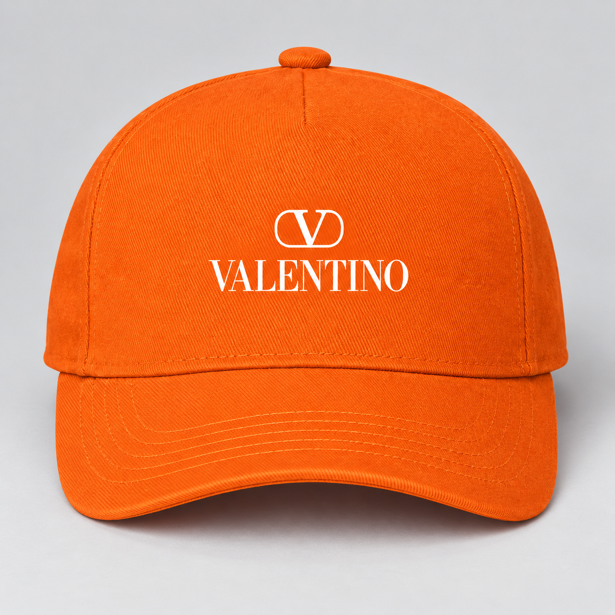 Valentino Dad Baseball Cap Hat | Color: Orange | View 5