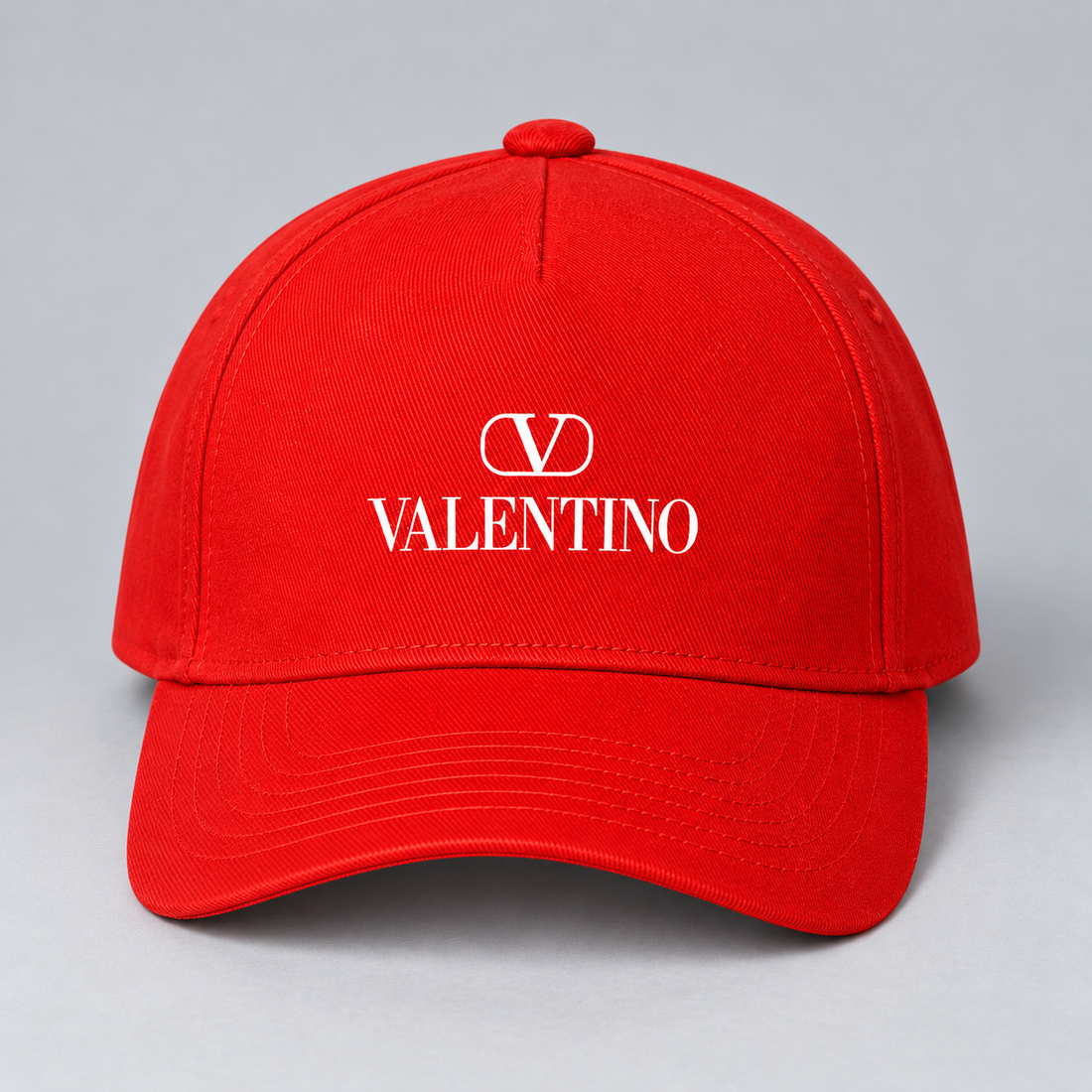 Valentino Dad Baseball Cap Hat | Color: Red | View 5