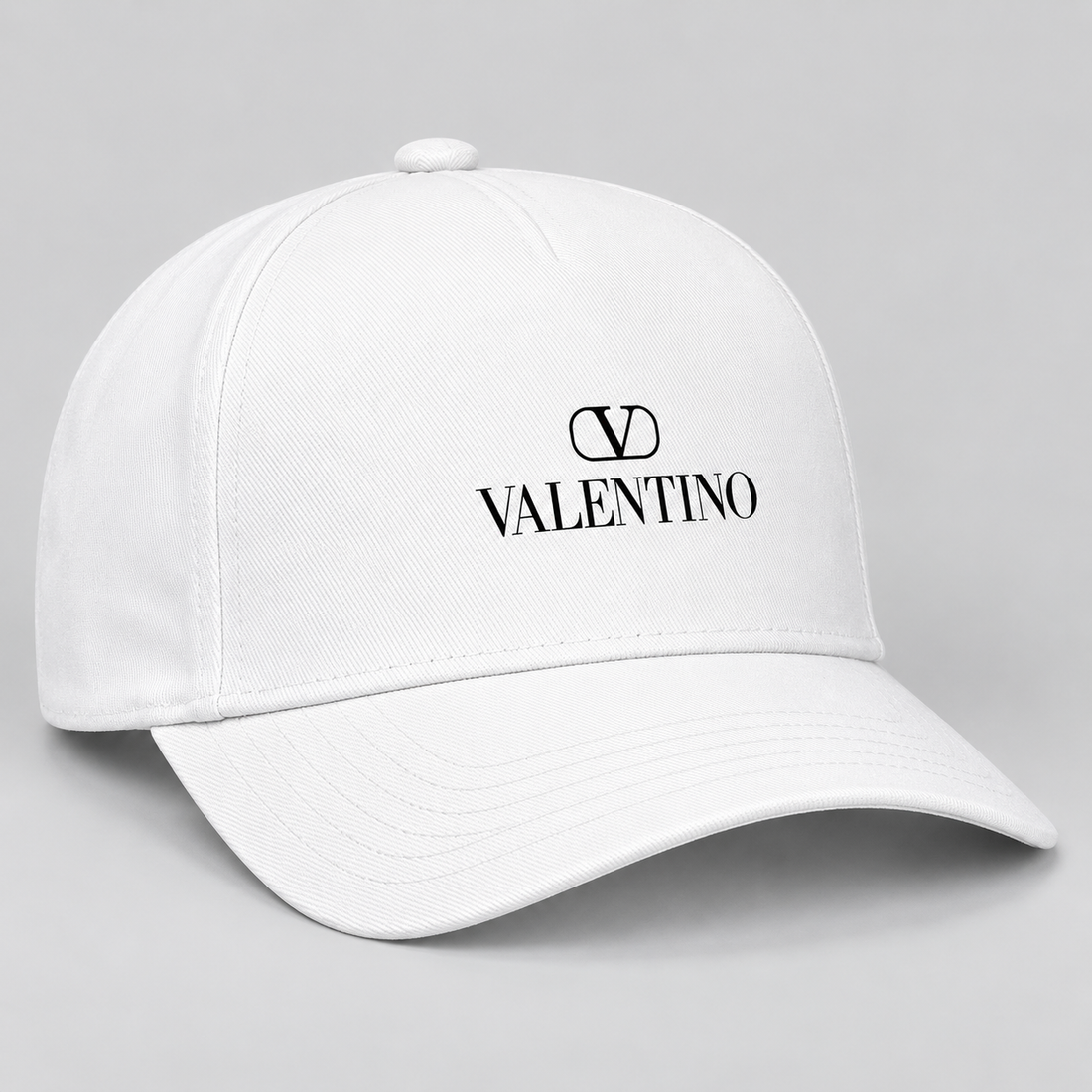 Valentino Dad Baseball Cap Hat | Color: White | View 2