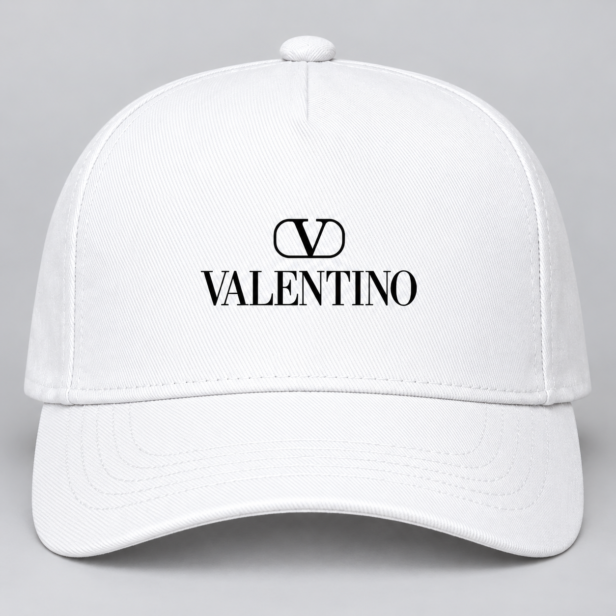 Valentino Dad Baseball Cap Hat | Color: White | View 4