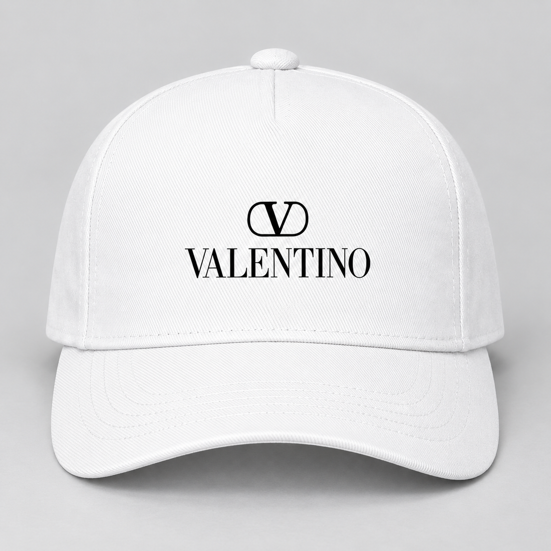 Valentino Dad Baseball Cap Hat | Color: White | View 5
