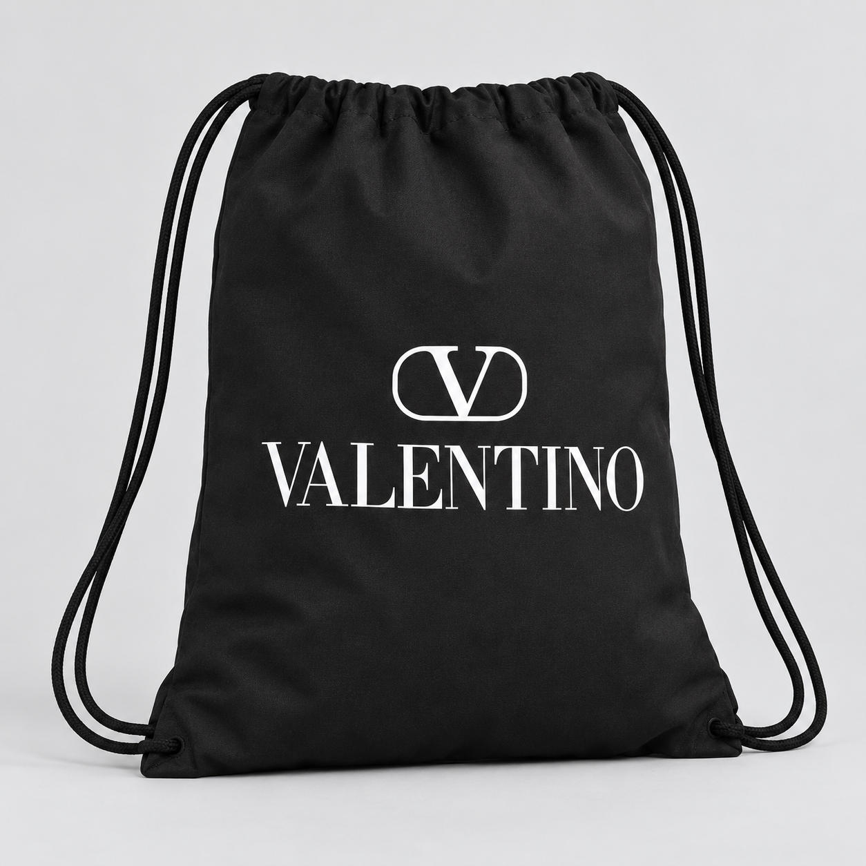 Valentino Drawstring Bag | Color: Black | View 2