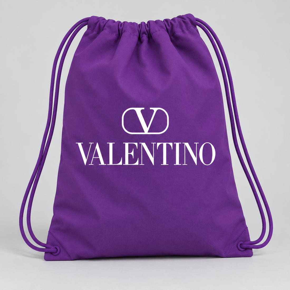 Valentino Drawstring Bag | Color: Purple | View 2