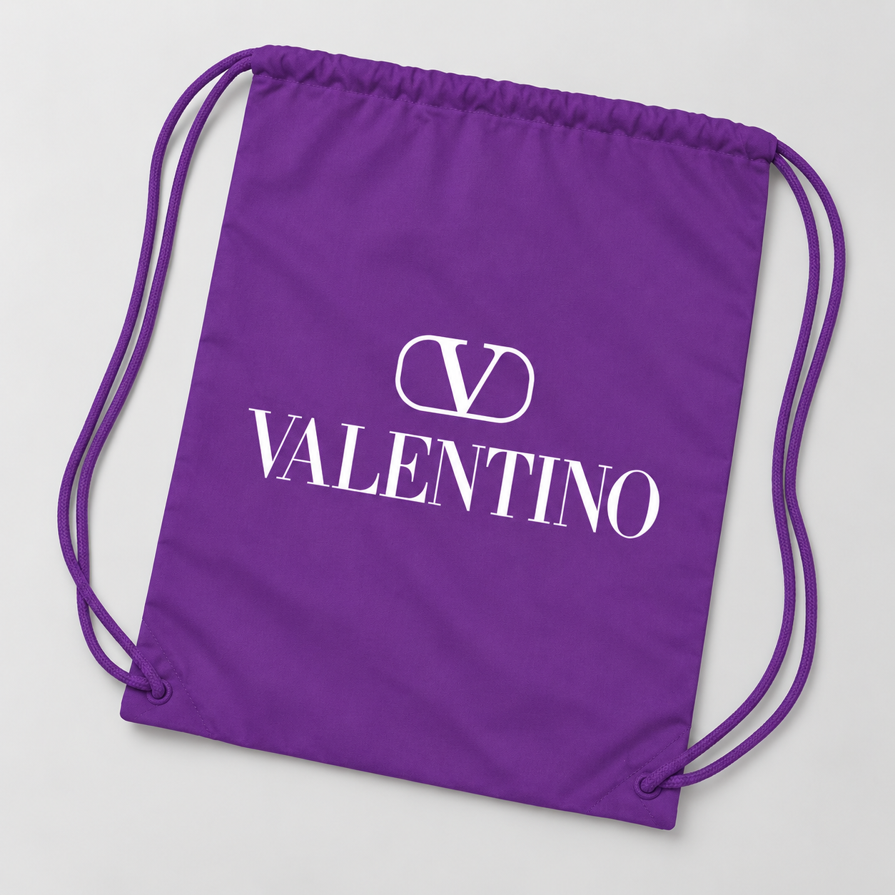 Valentino Drawstring Bag | Color: Purple | View 5