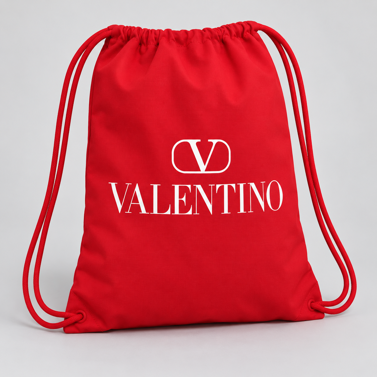 Valentino Drawstring Bag | Color: Red | View 2