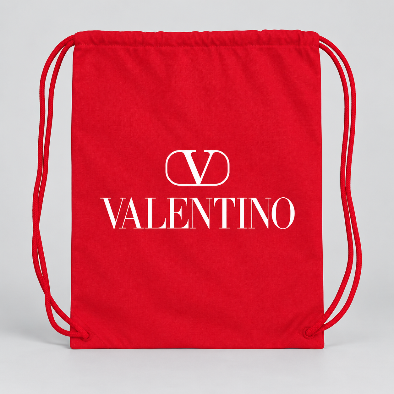 Valentino Drawstring Bag | Color: Red | View 4