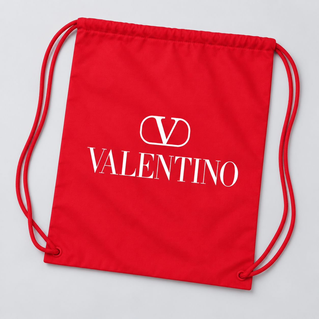 Valentino Drawstring Bag | Color: Red | View 5