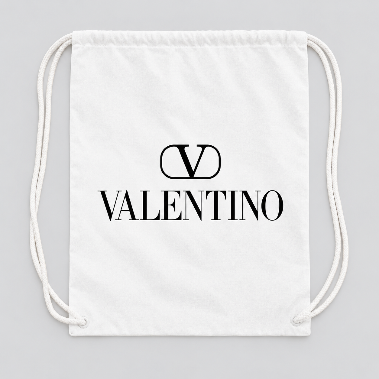 Valentino Drawstring Bag | Color: White | View 1