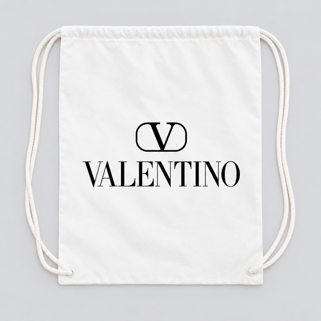 Valentino Drawstring Bag | Color: White | View 1