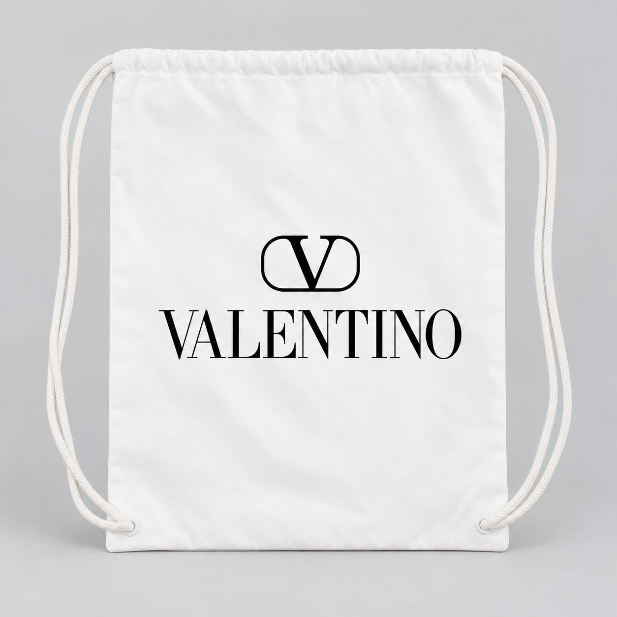 Valentino Drawstring Bag | Color: White | View 4