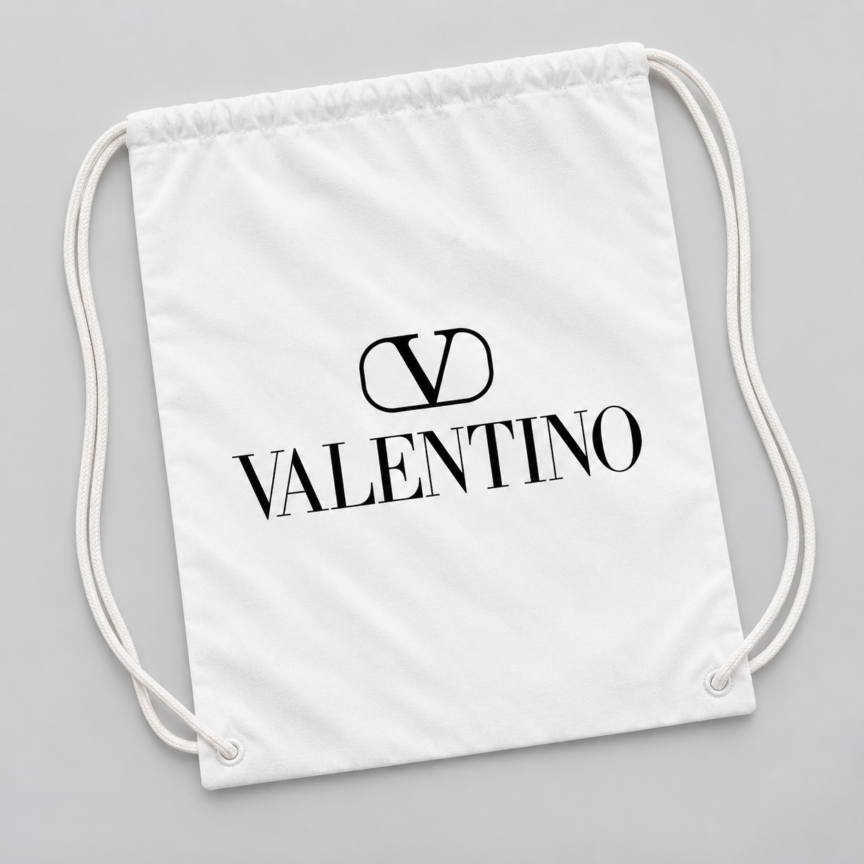 Valentino Drawstring Bag | Color: White | View 5
