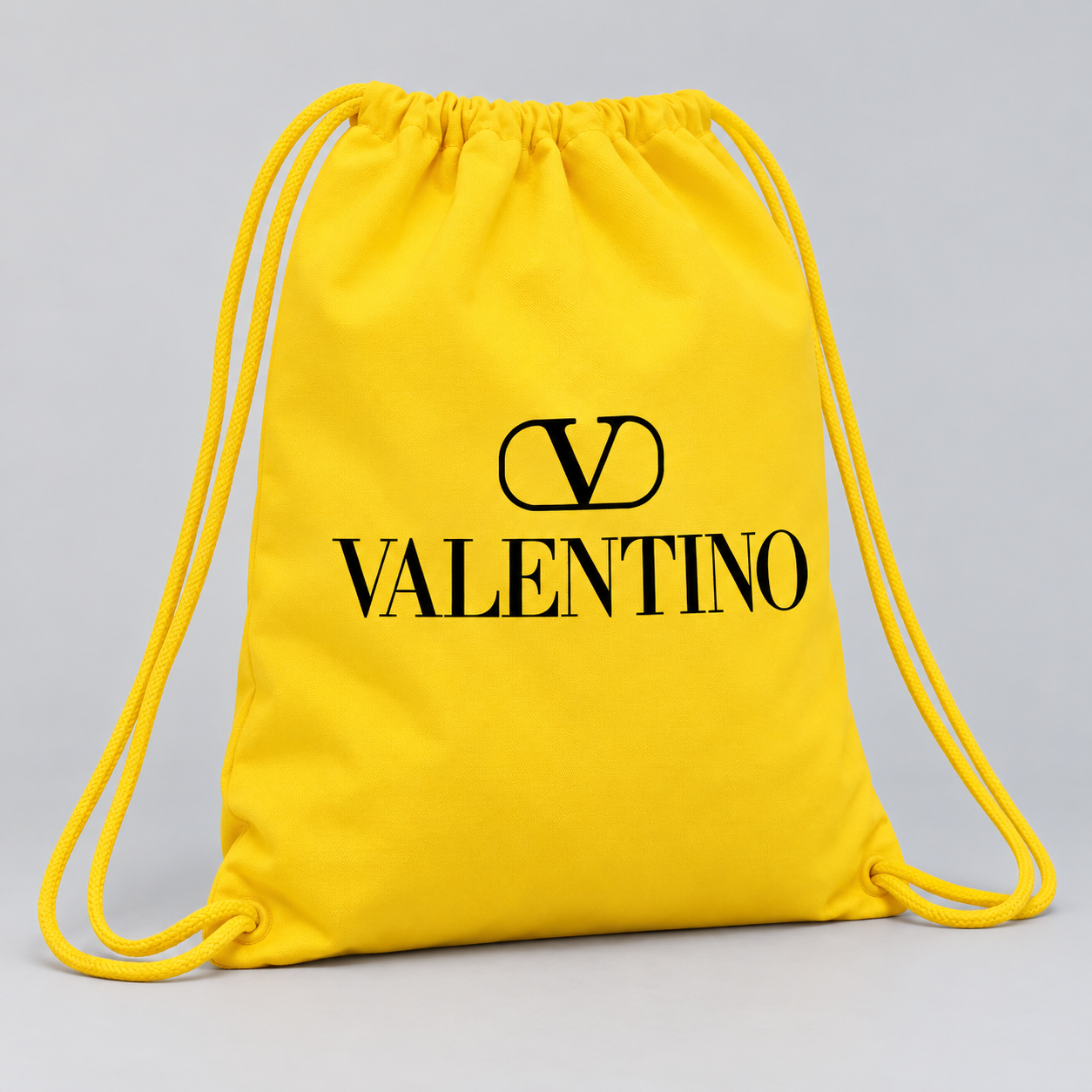 Valentino Drawstring Bag | Color: Yellow | View 2
