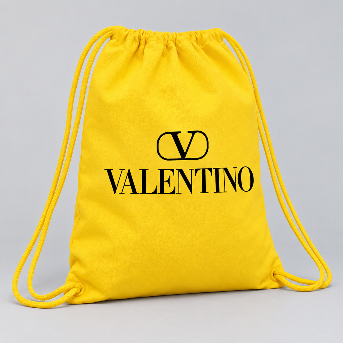 Valentino Drawstring Bag | Color: Yellow | View 2