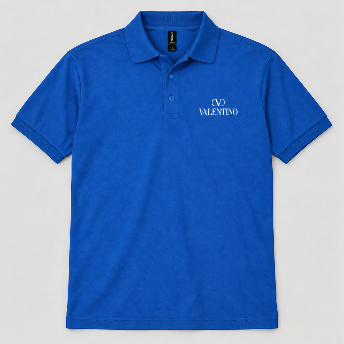 Men's Valentino Dry Blend Polo | Color: Blue | View 1