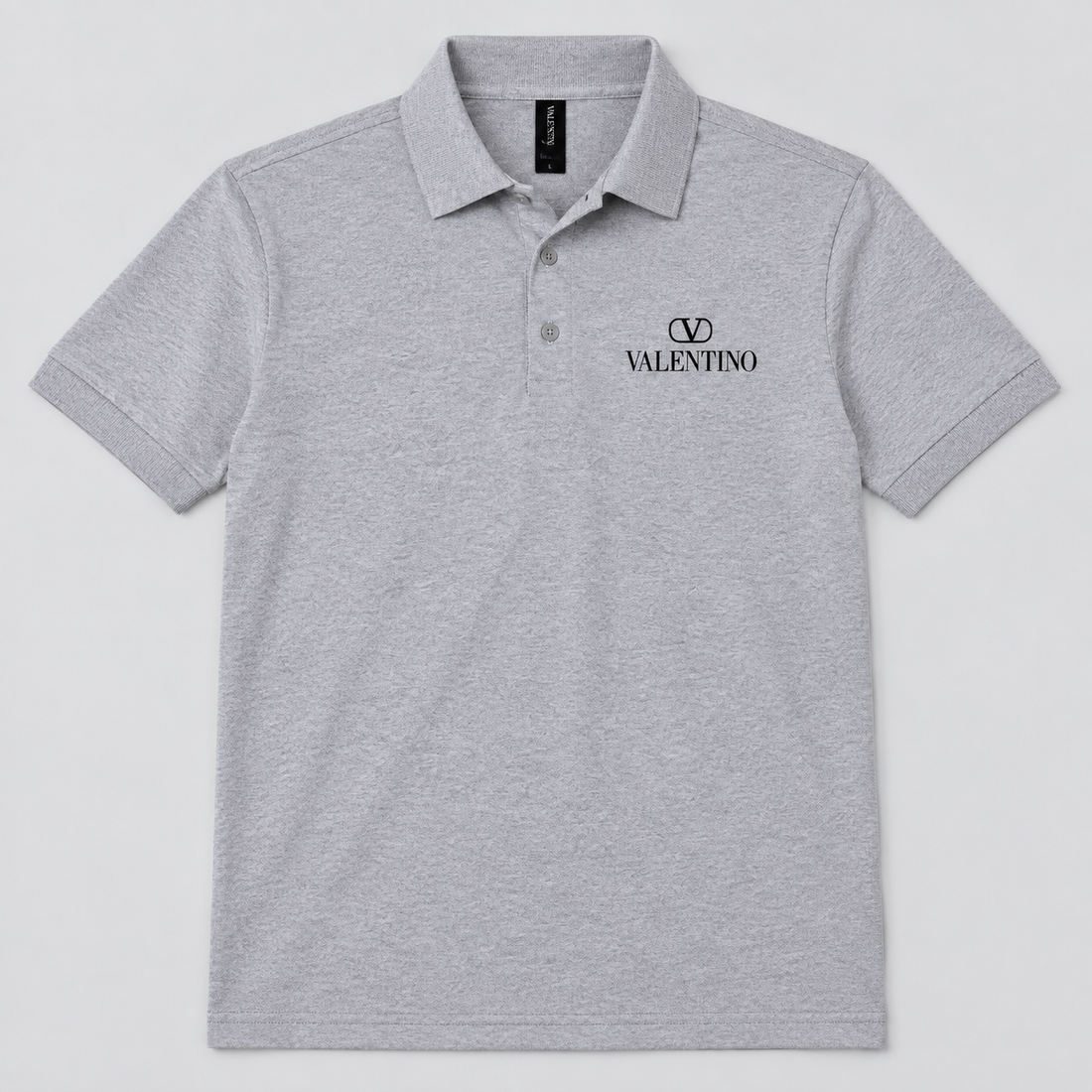 Men's Valentino Dry Blend Polo | Color: Grey | View 1