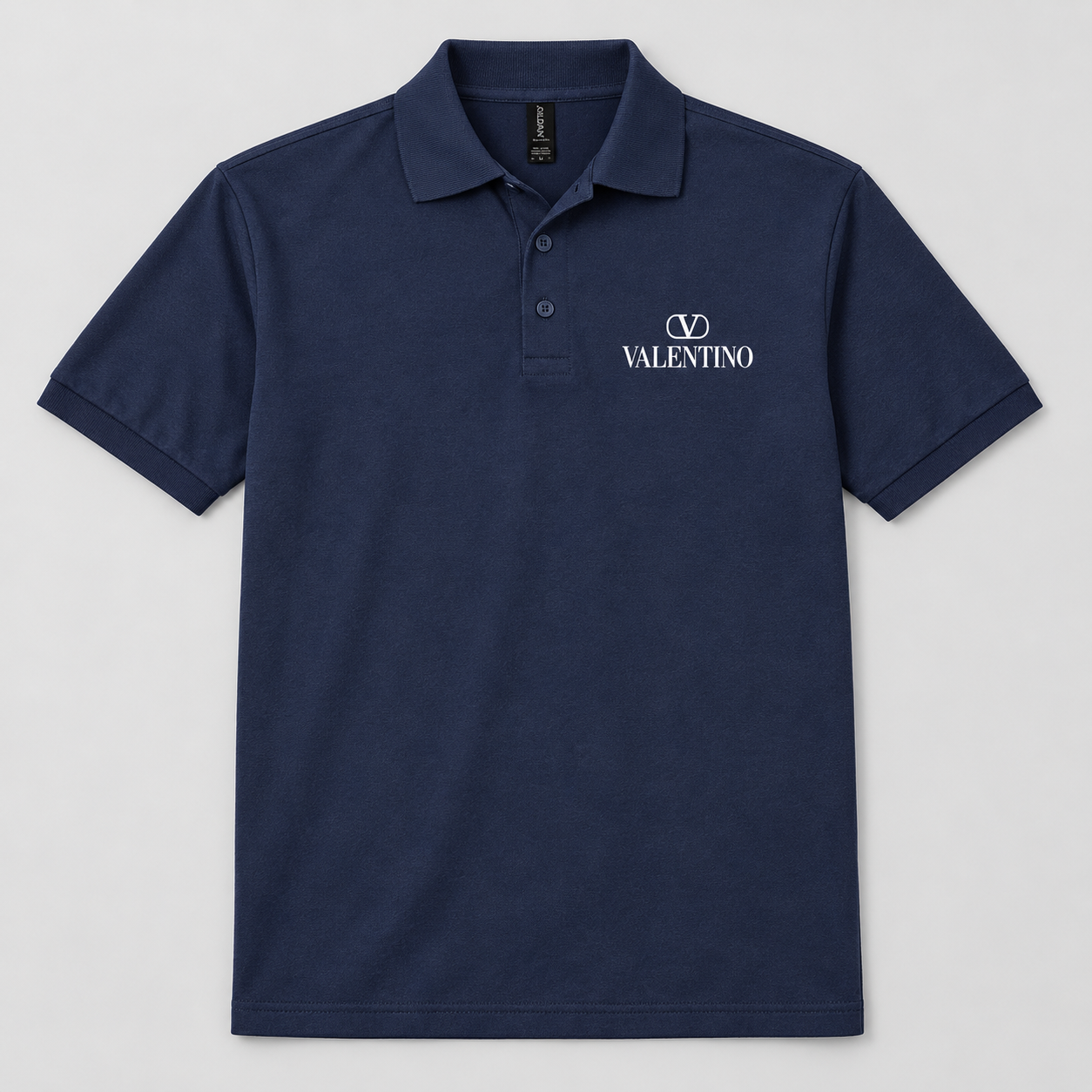 Men's Valentino Dry Blend Polo | Color: Navy | View 1