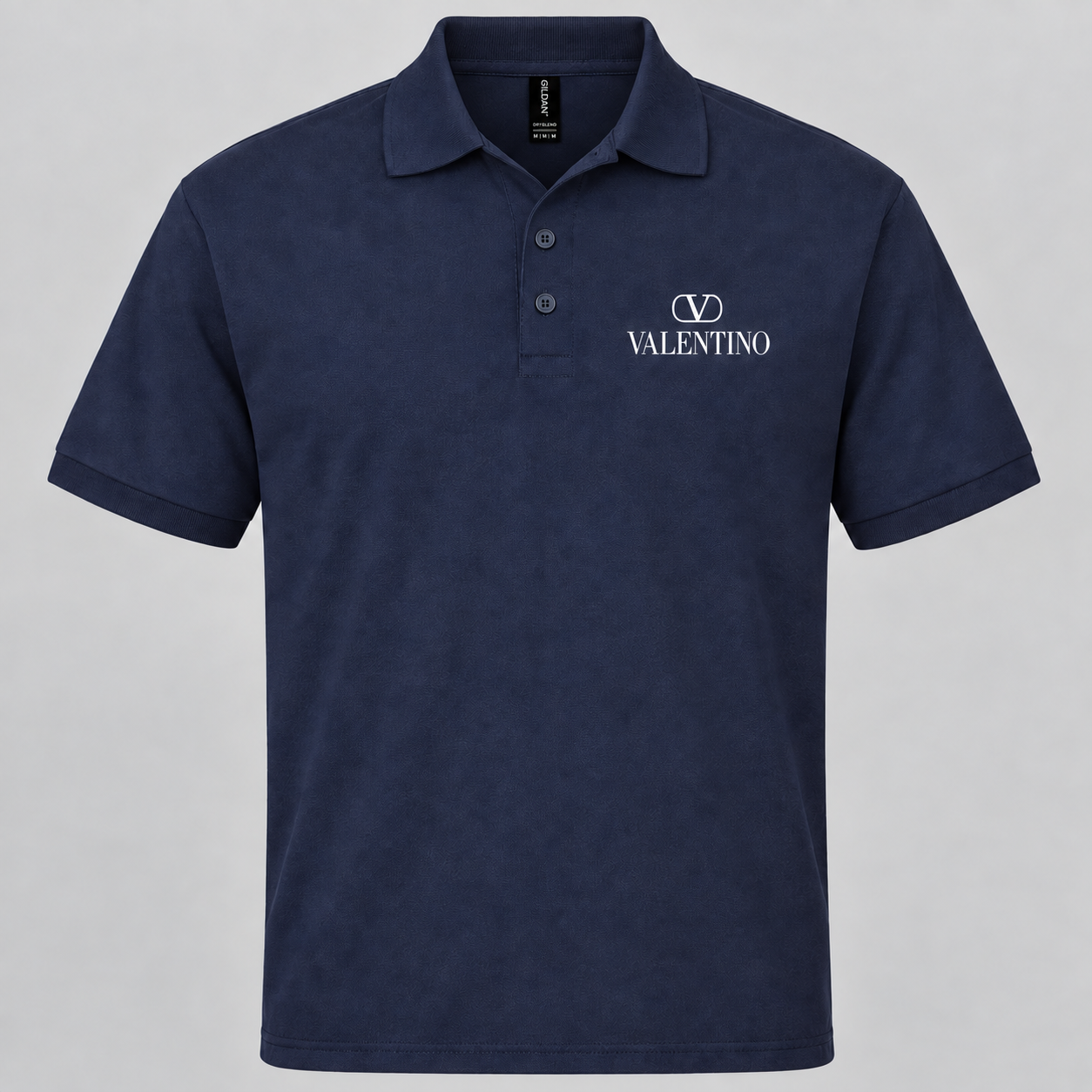 Men's Valentino Dry Blend Polo | Color: Navy | View 4