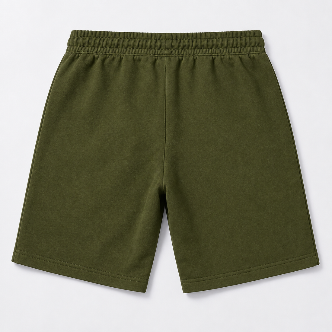 Men's Valentino Athletic Fleece Shorts | Color: Army Green | View 2