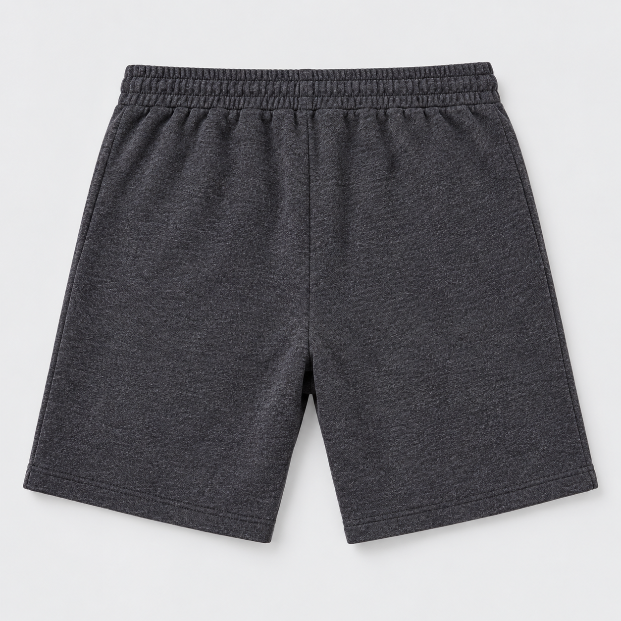 Men's Valentino Athletic Fleece Shorts | Color: Dark Heather | View 2