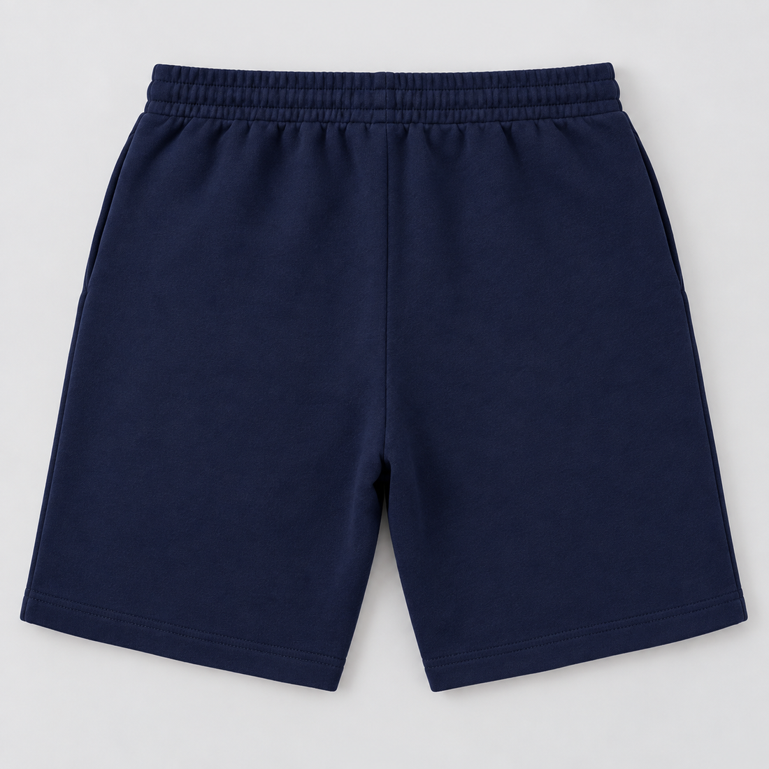 Men's Valentino Athletic Fleece Shorts | Color: Navy | View 2