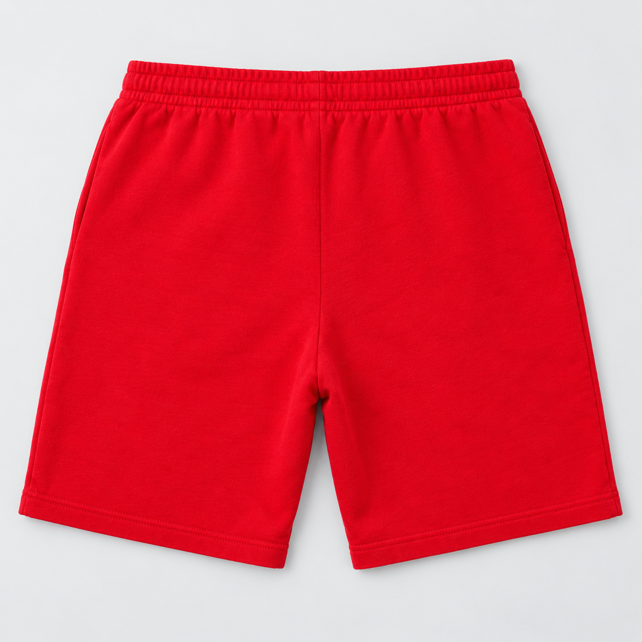 Men's Valentino Athletic Fleece Shorts | Color: Red | View 2