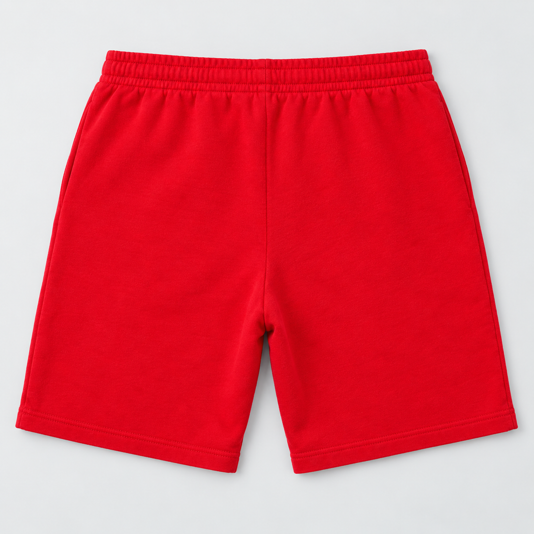 Men's Valentino Athletic Fleece Shorts | Color: Red | View 2