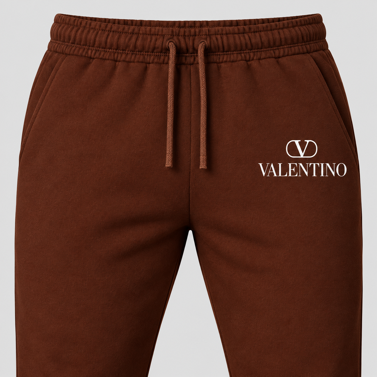 Men's Valentino Hoodie Joggers Set | Color: Brown | View 2