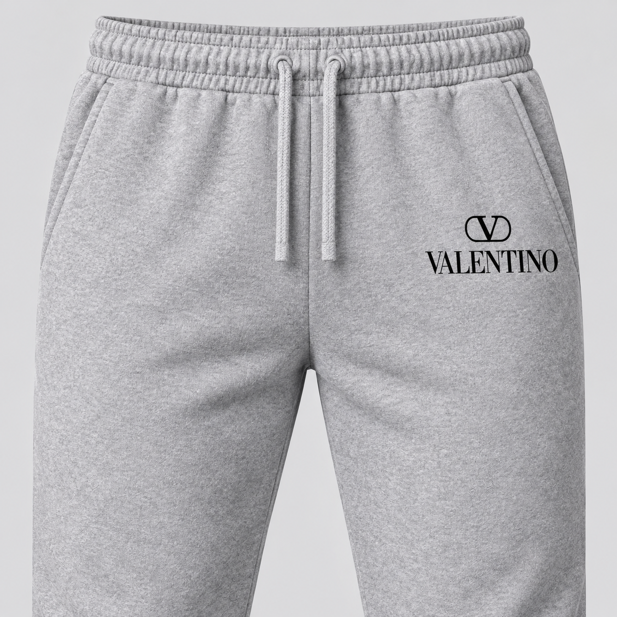 Men's Valentino Hoodie Joggers Set | Color: Grey | View 2