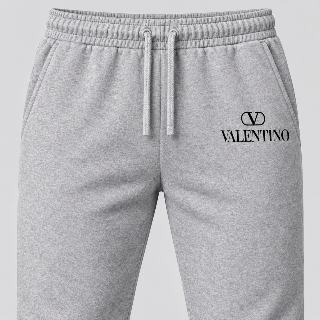 Men's Valentino Hoodie Joggers Set | Color: Grey | View 2