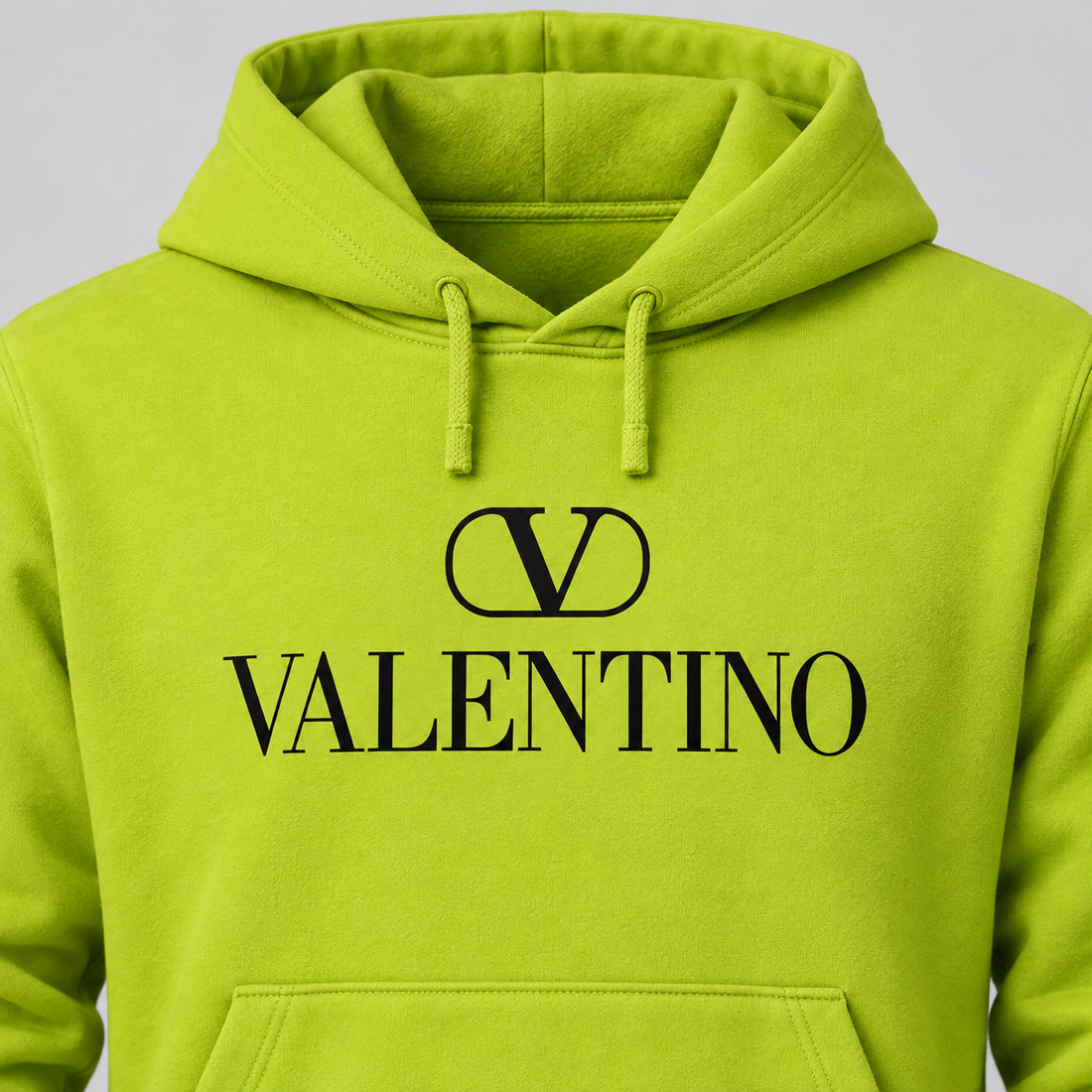 Men's Valentino Hoodie Joggers Set | Color: Lime Green | View 4