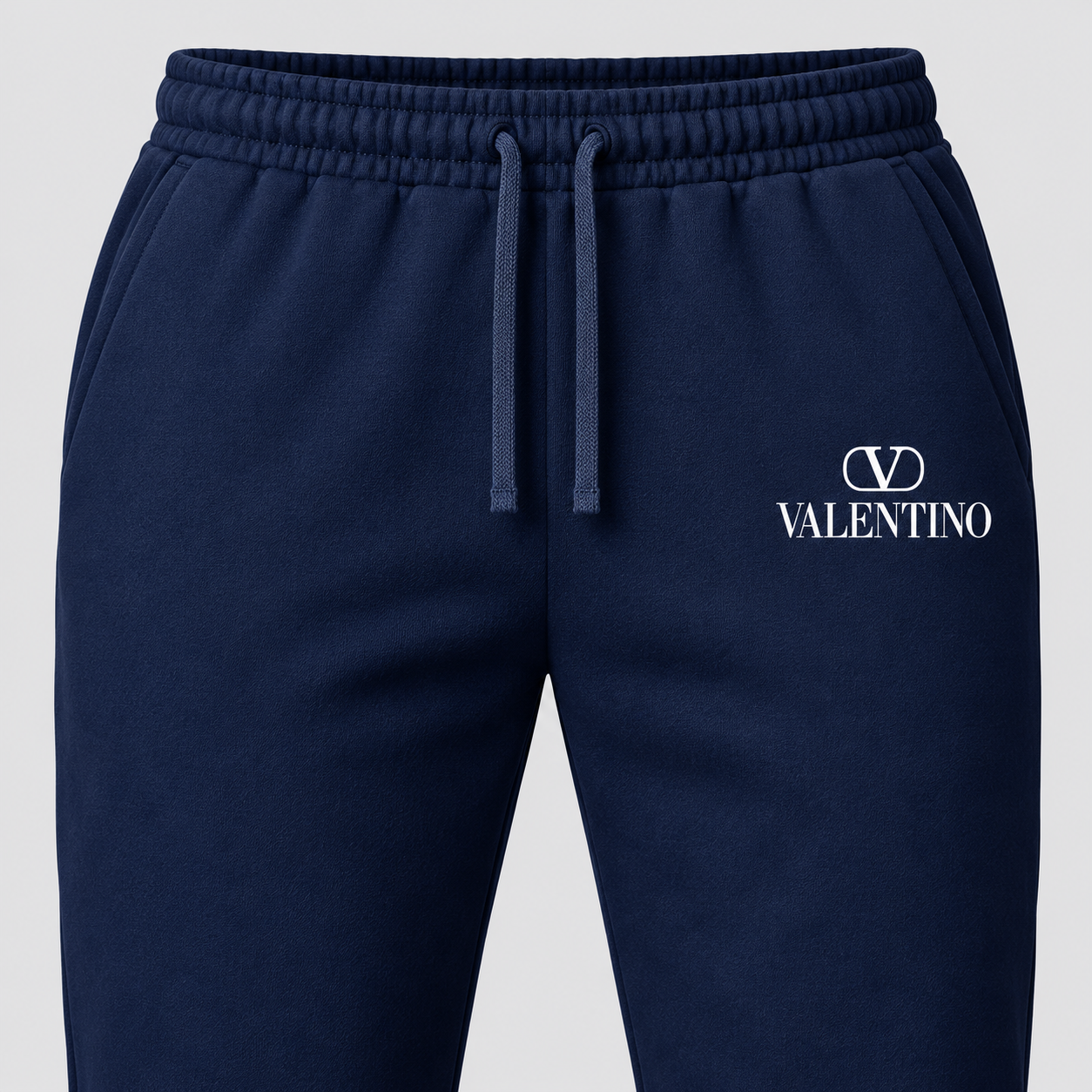 Men's Valentino Hoodie Joggers Set | Color: Navy | View 2