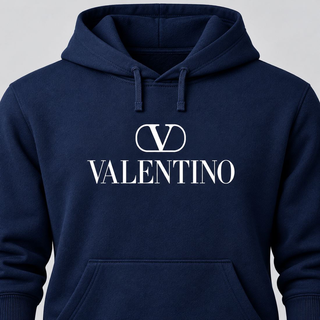 Men's Valentino Hoodie Joggers Set | Color: Navy | View 4