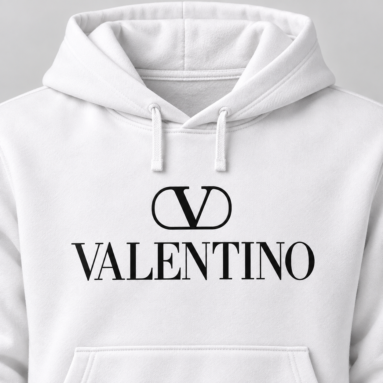 Men's Valentino Hoodie Joggers Set | Color: White | View 4