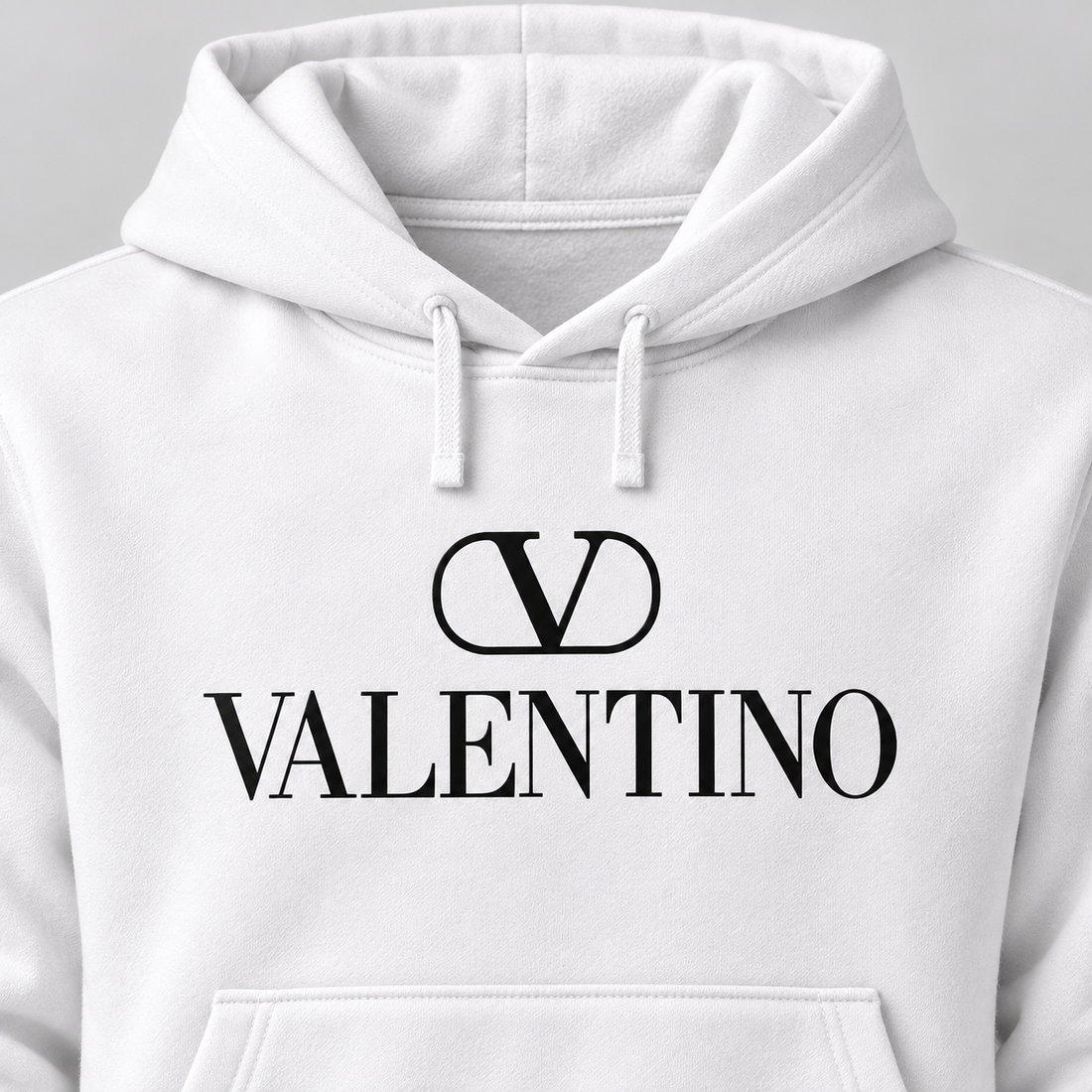 Men's Valentino Hoodie Joggers Set | Color: White | View 4