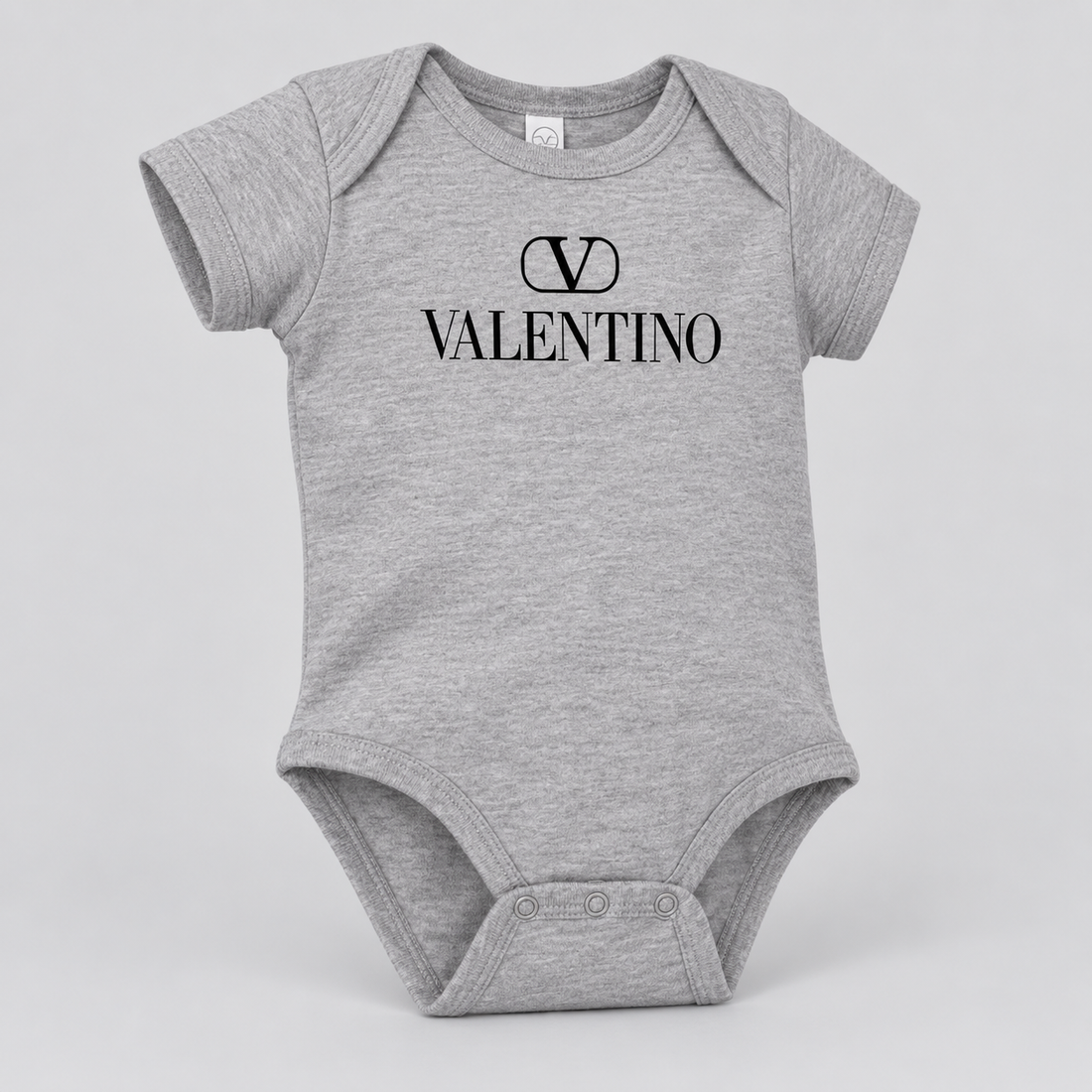 Valentino Baby Romper Onesie | Color: Grey | View 2