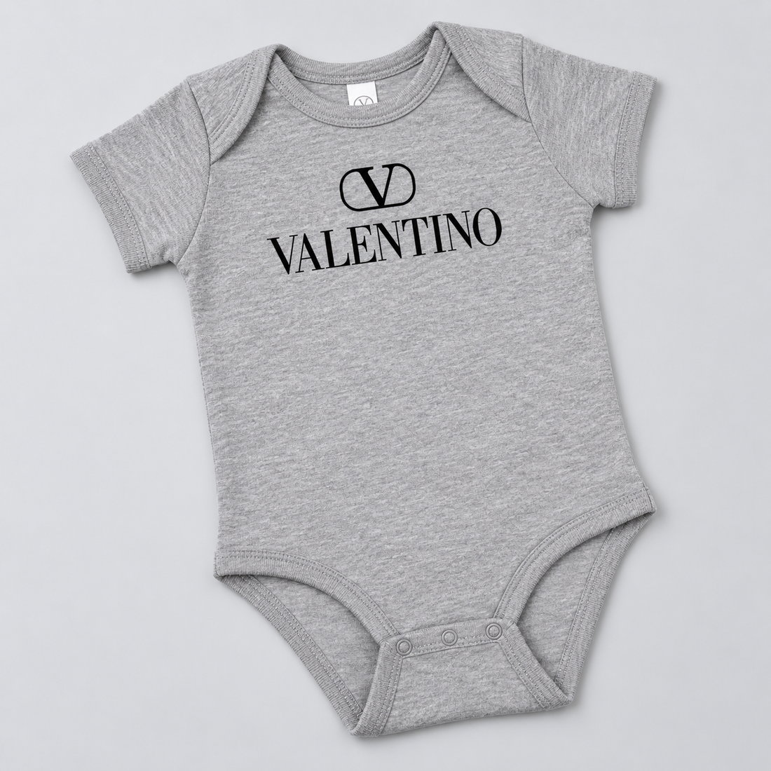 Valentino Baby Romper Onesie | Color: Grey | View 3