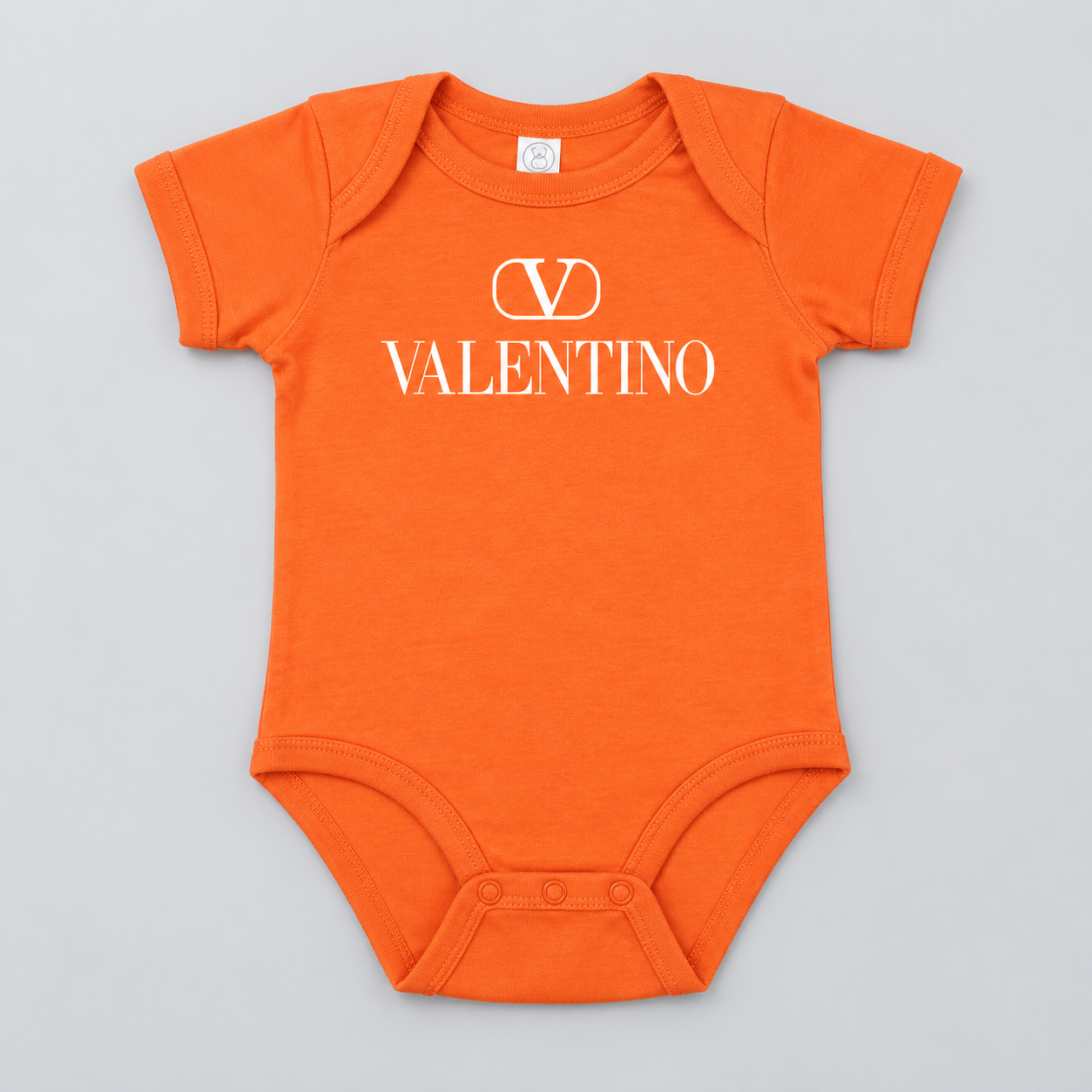 Valentino Baby Romper Onesie | Color: Orange | View 1