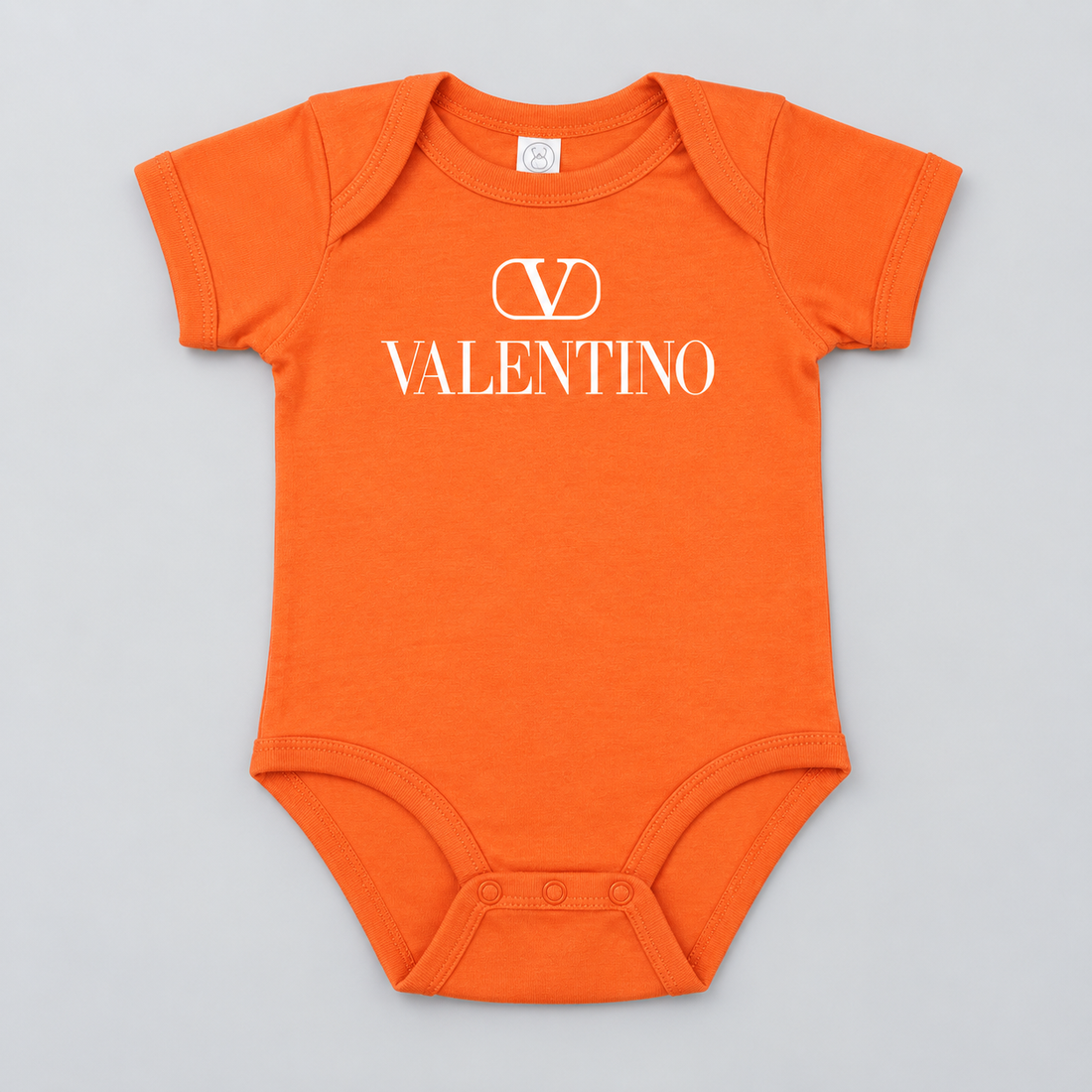 Valentino Baby Romper Onesie | Color: Orange | View 1
