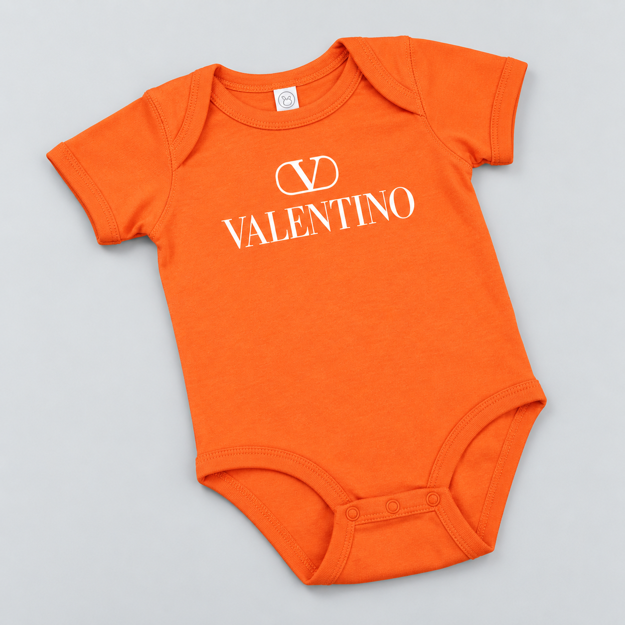 Valentino Baby Romper Onesie | Color: Orange | View 3