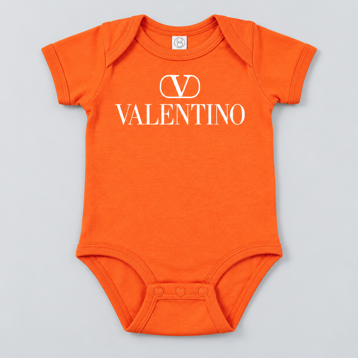 Valentino Baby Romper Onesie | Color: Orange | View 4