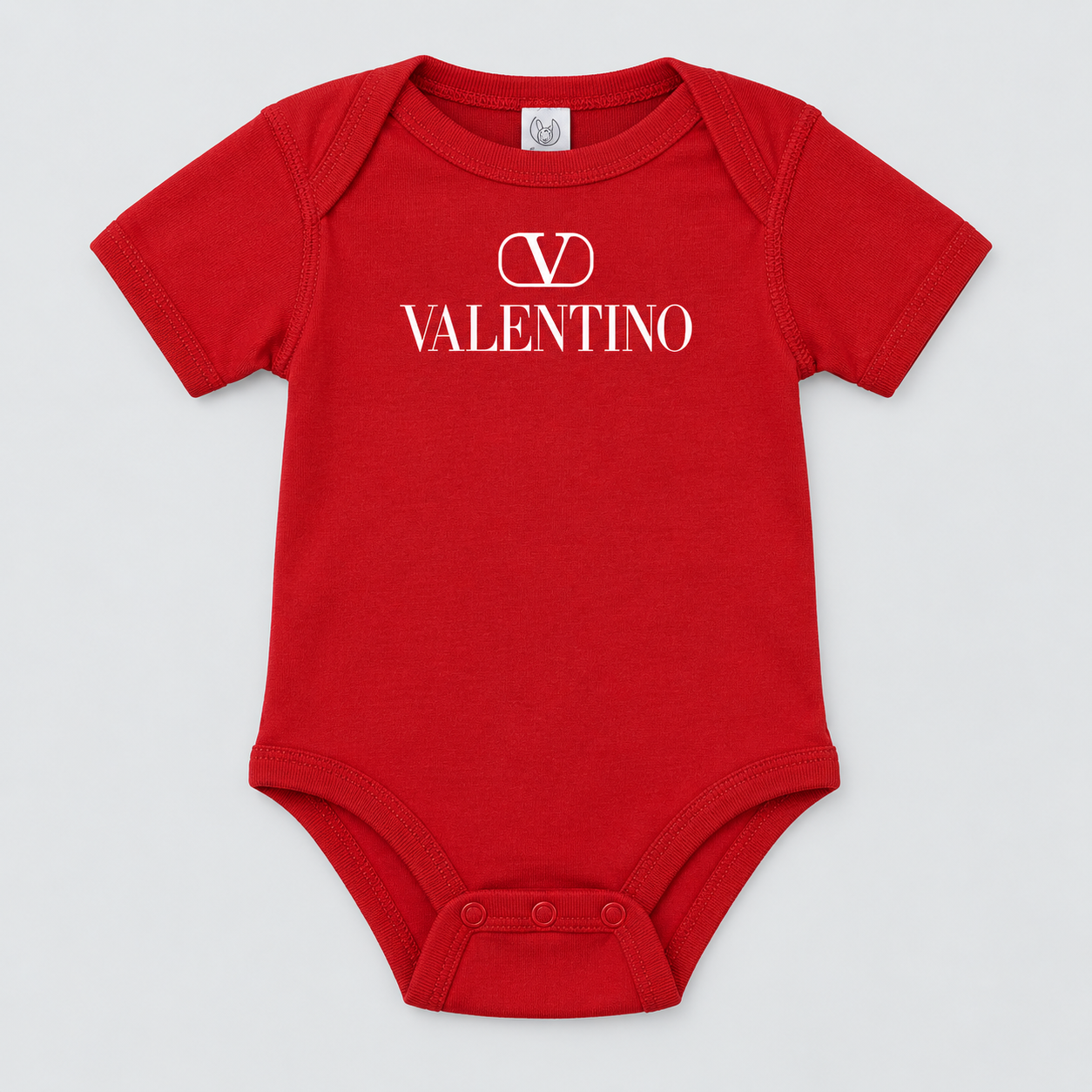 Valentino Baby Romper Onesie | Color: Red | View 1