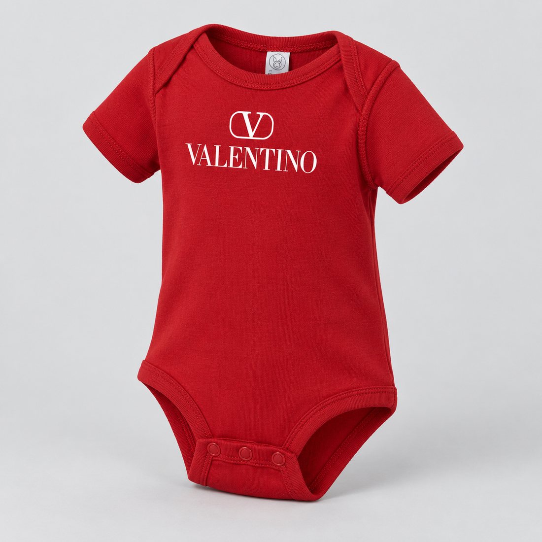 Valentino Baby Romper Onesie | Color: Red | View 2
