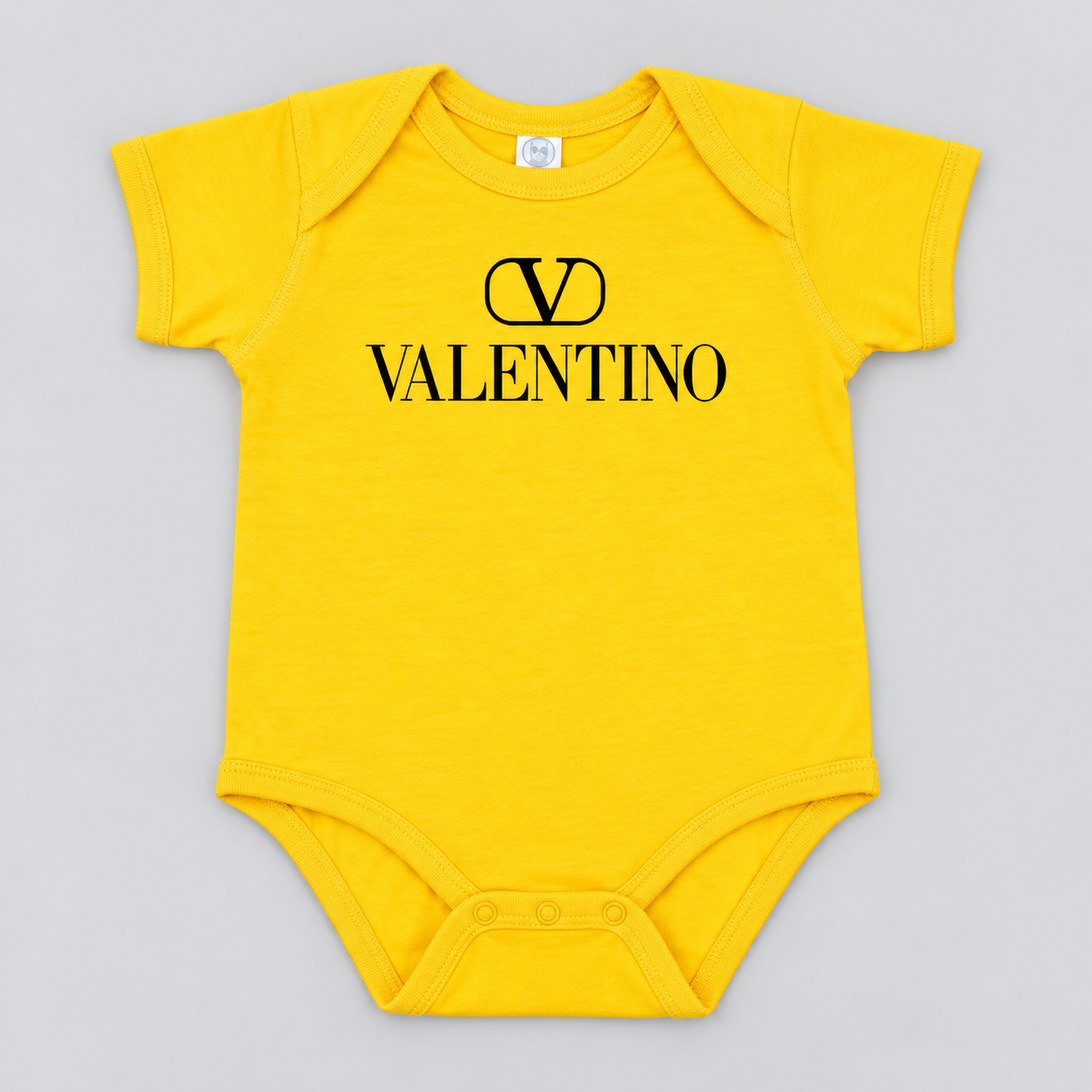 Valentino Baby Romper Onesie | Color: Yellow | View 1