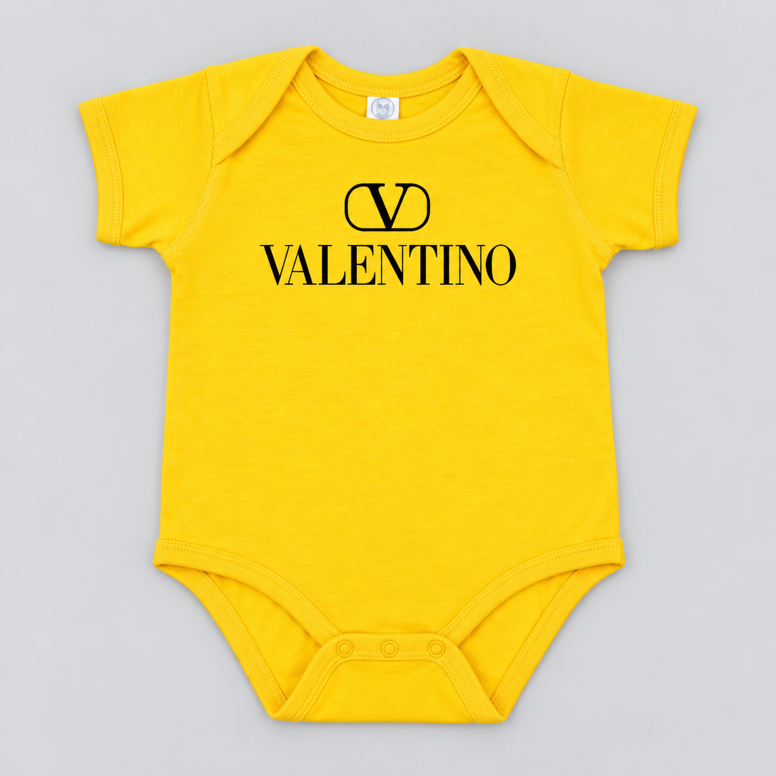Valentino Baby Romper Onesie | Color: Yellow | View 1