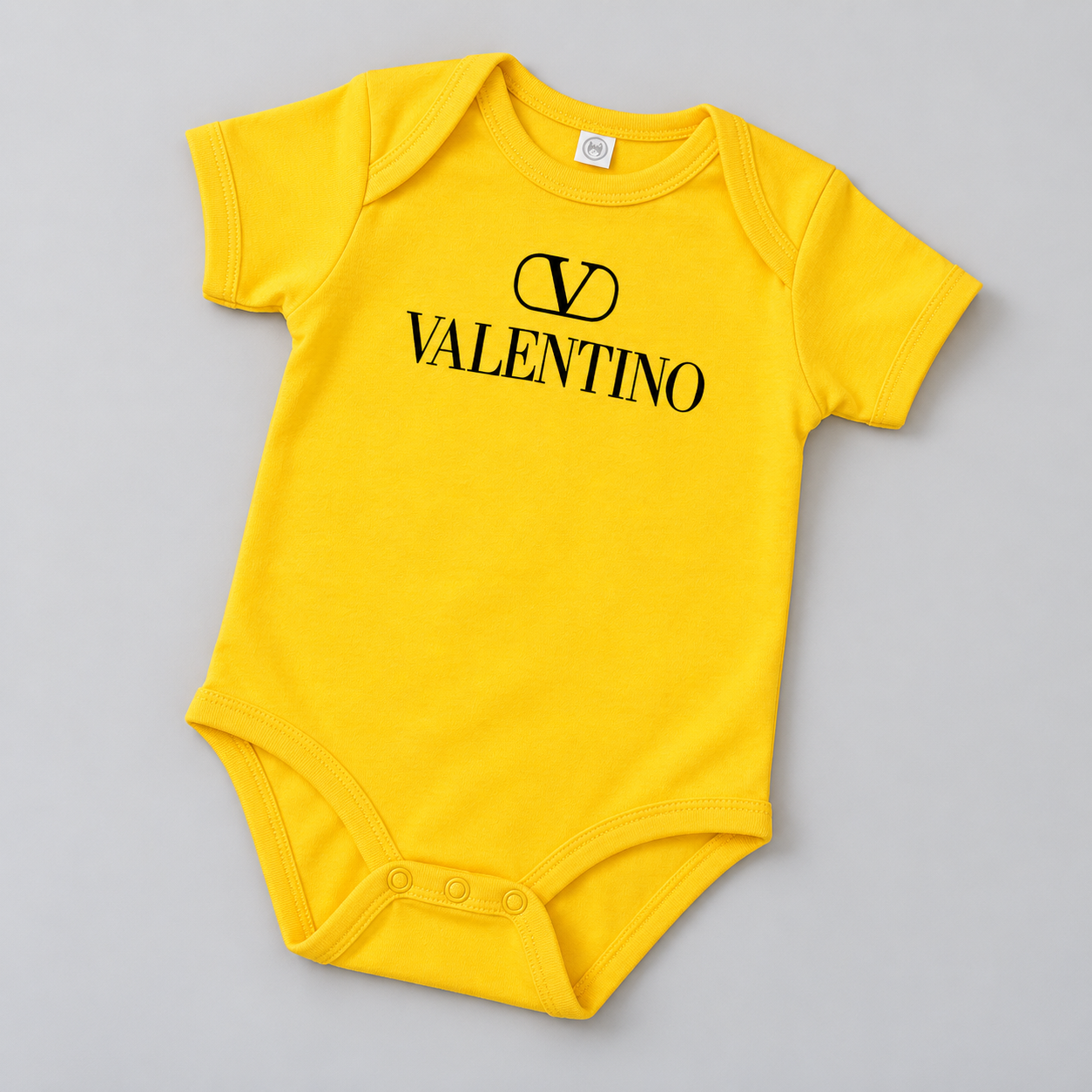 Valentino Baby Romper Onesie | Color: Yellow | View 3